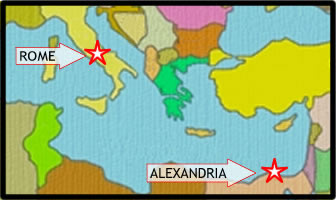 Map: Rome & Alexandria